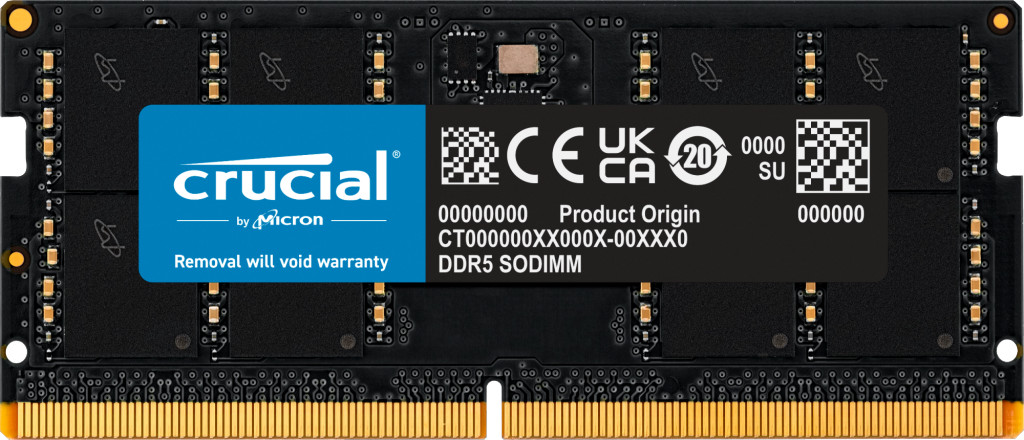 Crucial SODIMM 48GB DDR5 5600Mhz CL46 16Gbit memory ram CT48G56C46S5
