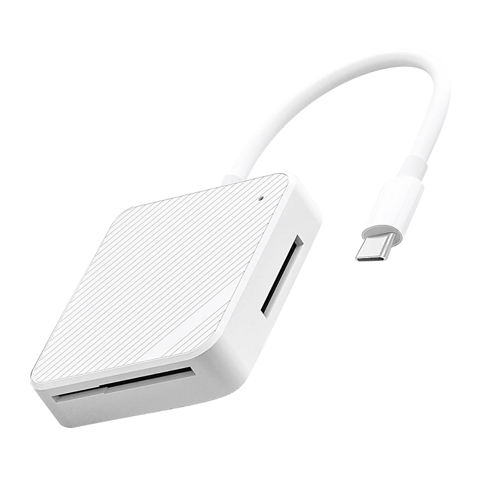 4 in 1 Type-C USB-C Smart Media M2 SD SM XD Memory Card Reader Adapter White