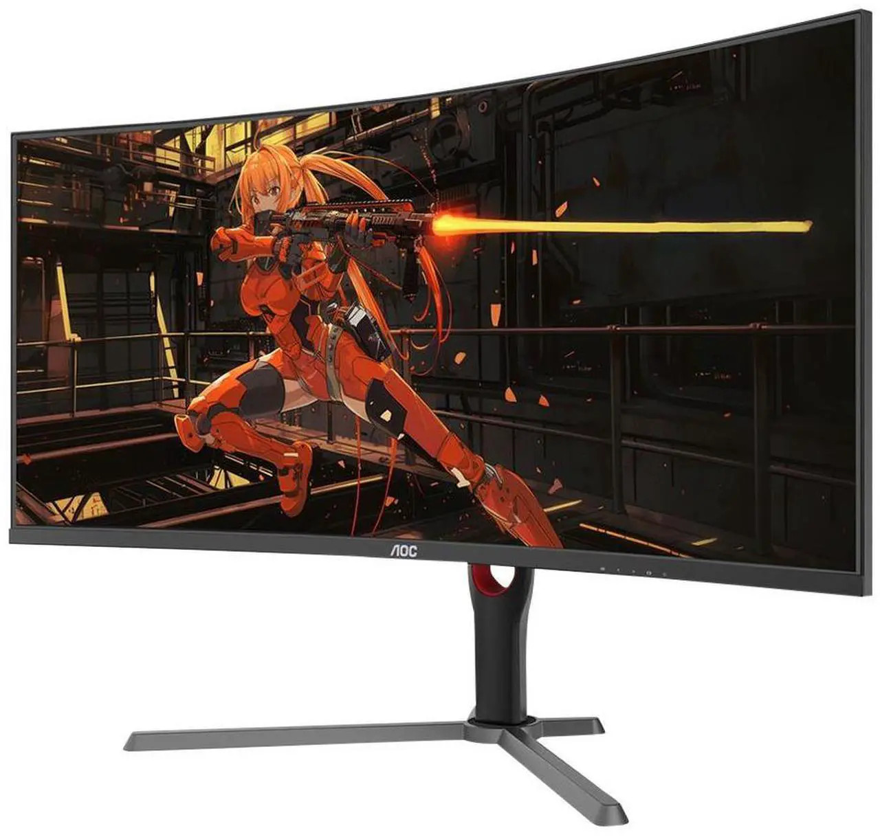 AOC CU34G10X 34″ 2K WQHD (3440 x 1440) 165Hz 1ms Curved Screen Gaming Monitor