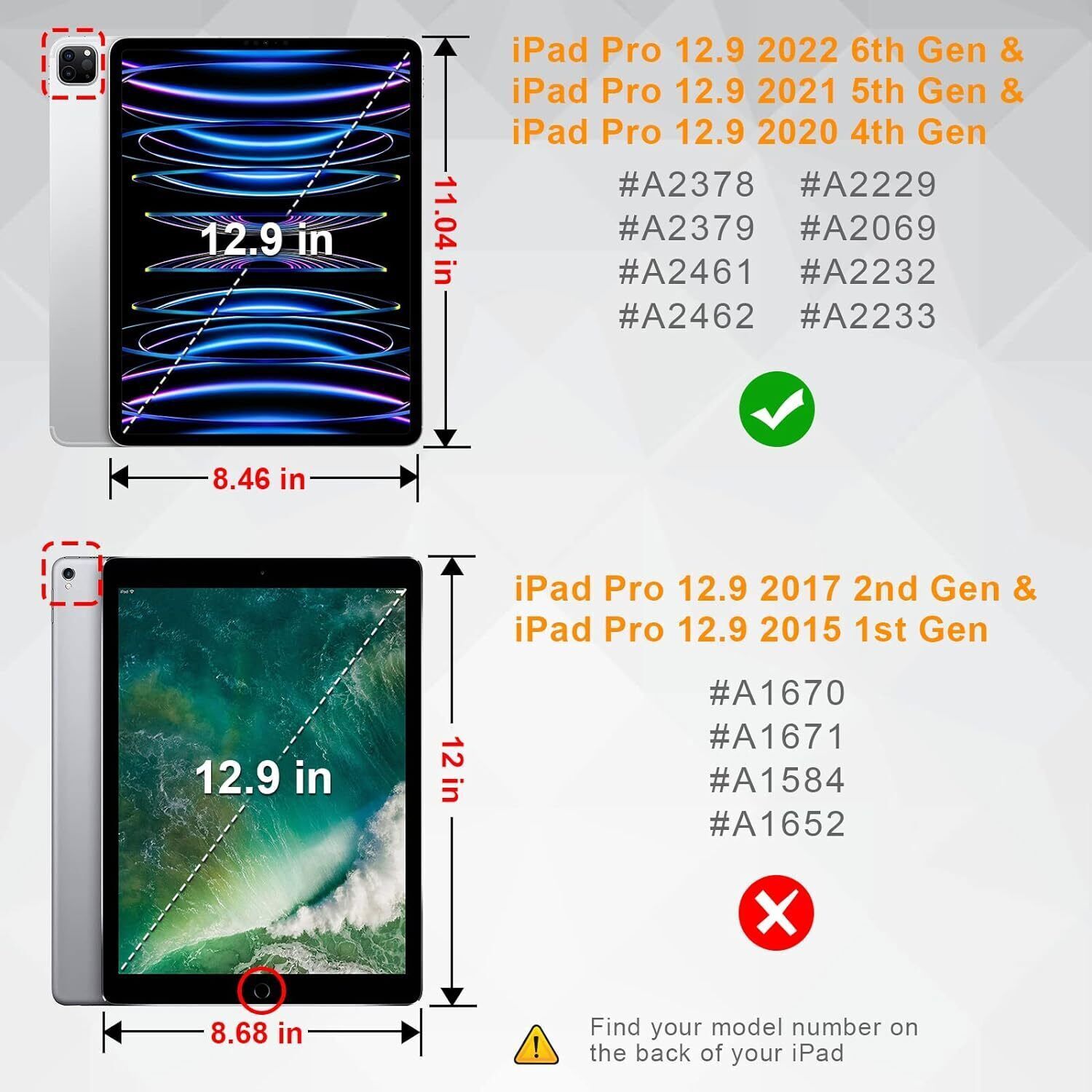 2-Pack Tempered Glass Screen Protector for iPad Pro 12.9-inch (6th 5th 4th 3rd)