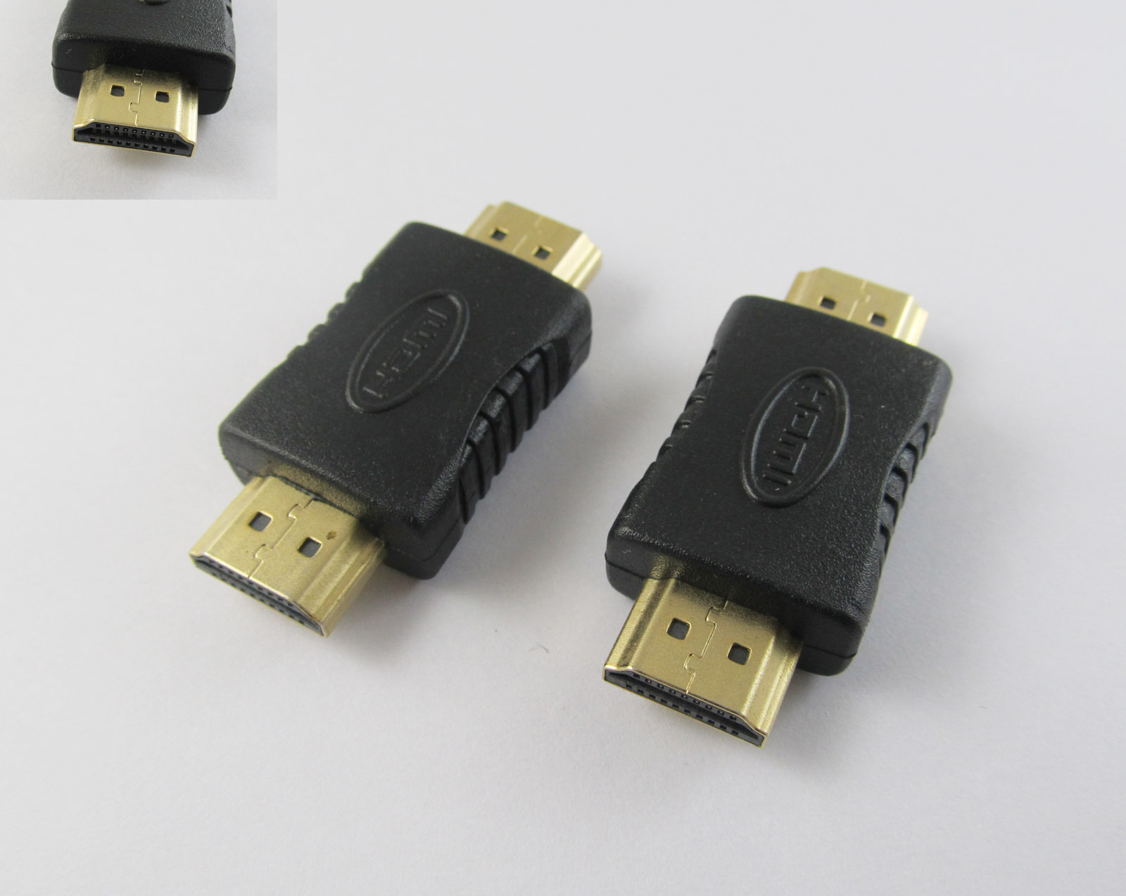 HDMI Male To Male Coupler Gender Extender Adapter Connector M/M HDTV 1080P Gold