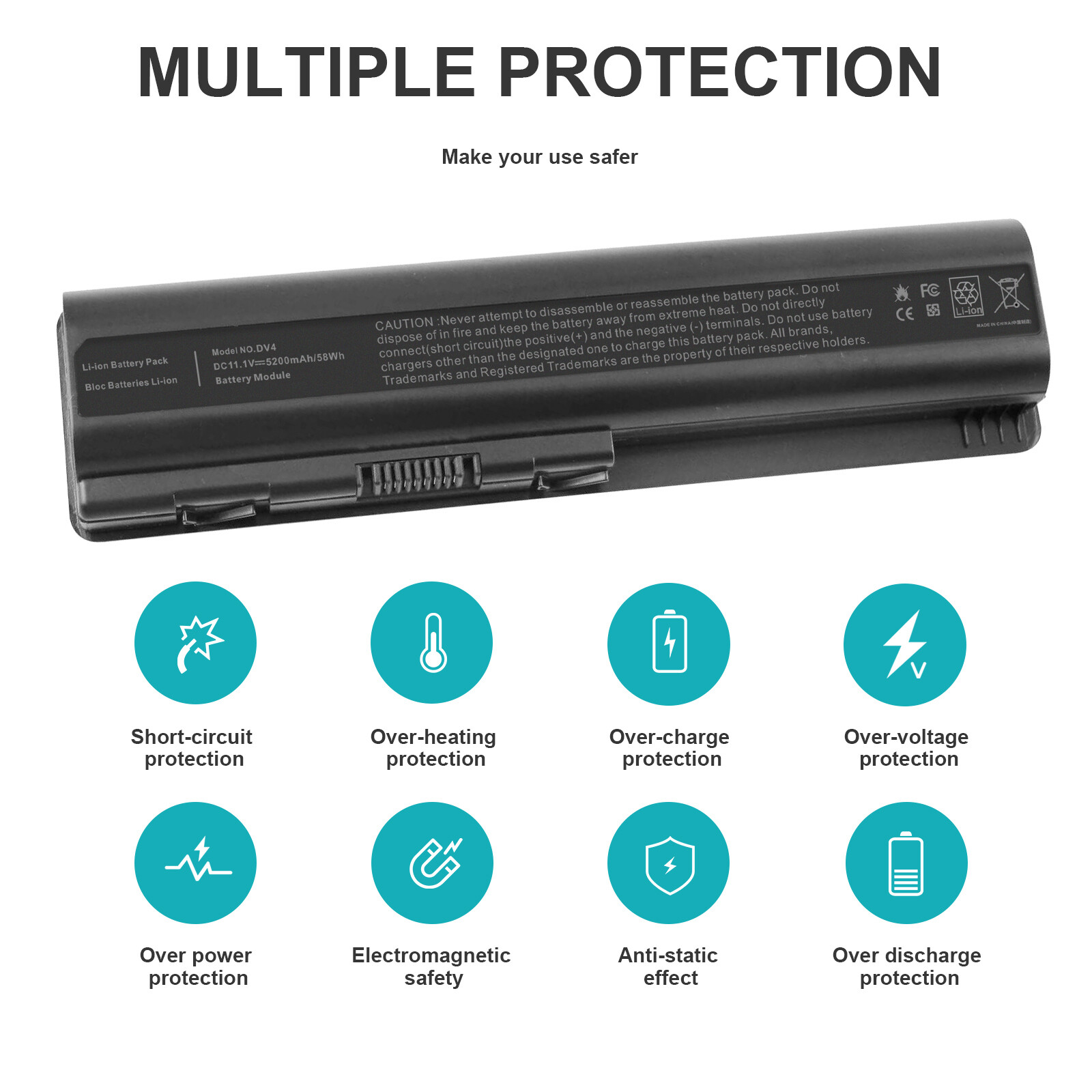 6Cell Laptop Spare Battery For HP Pavilion DV4 DV5 DV6 dv6-1245dx 484170-001