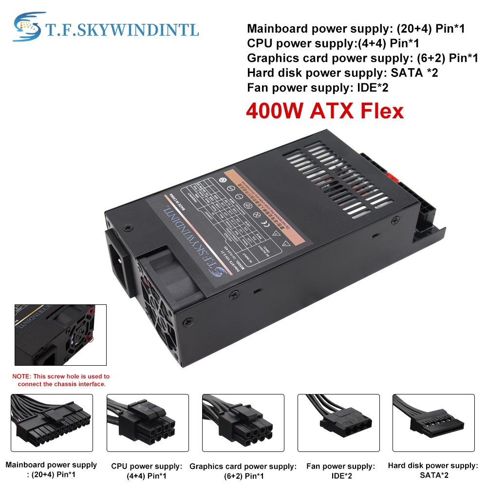 New 400W PC Flex Power Supply For Enhance 7140B Modular PSU Small 1U Computer