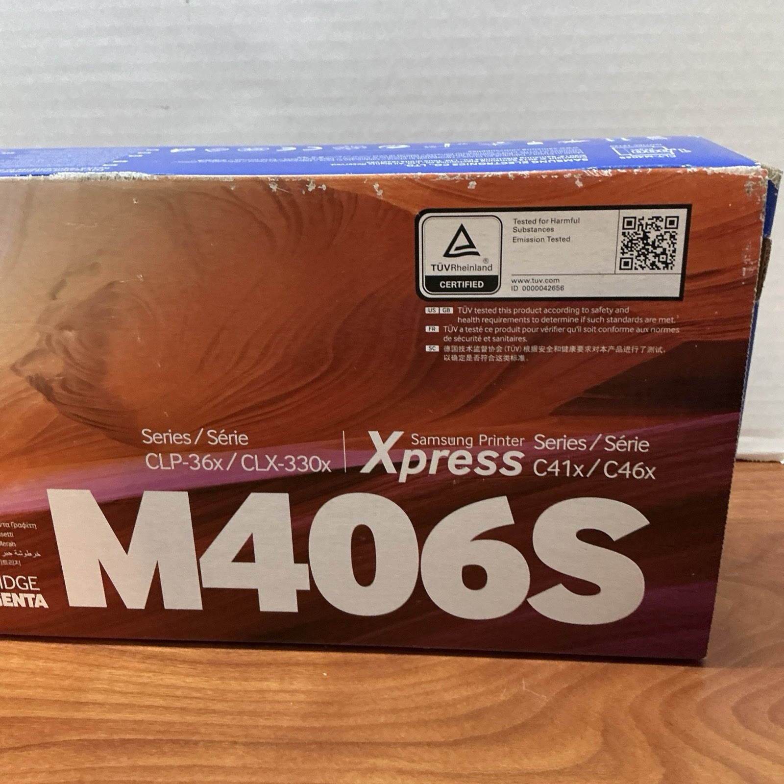 Genuine Samsung CLT-M406S / CLTM406S Magenta Toner Cartridge CLP-36x/CLX-330x