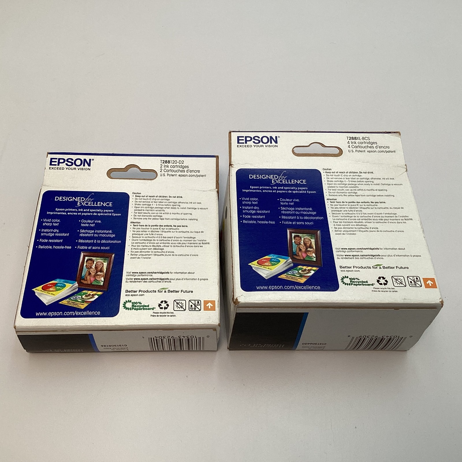 Lot of 6 Genuine Epson 288 & 288XL Ink Cartridges – Black & Color Combo Pack