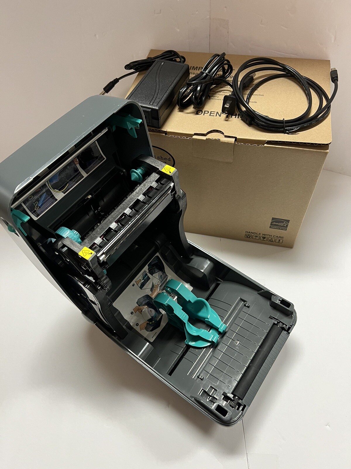 Zebra GX430T Thermal Transfer Barcode Label Printer 300 dpi USB Ethernet Serial