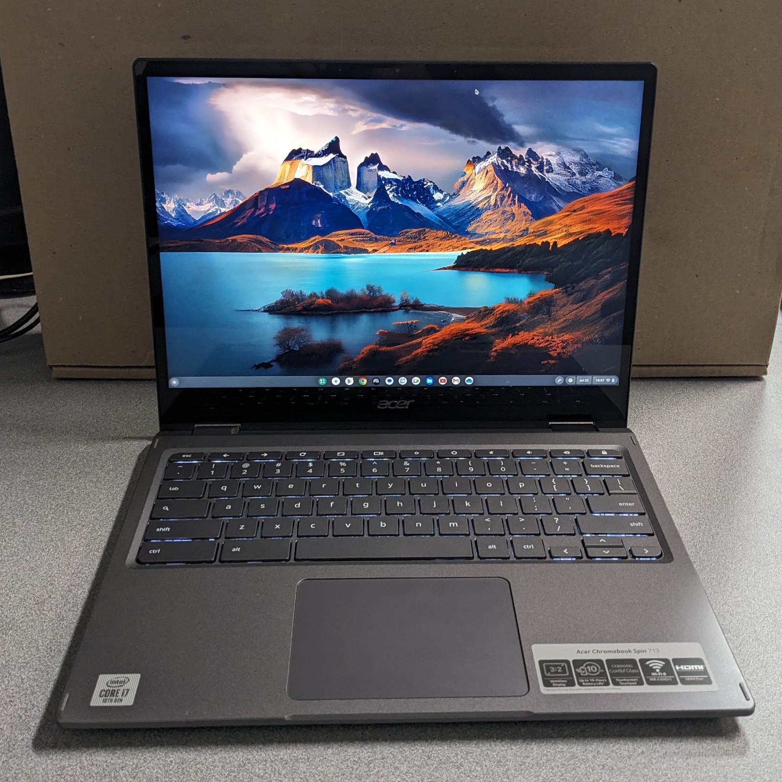 Chromebook Spin 713 13.5″ CP713-2W-79H3 i7-10510U 16GB RAM 128GB / 100% Battery