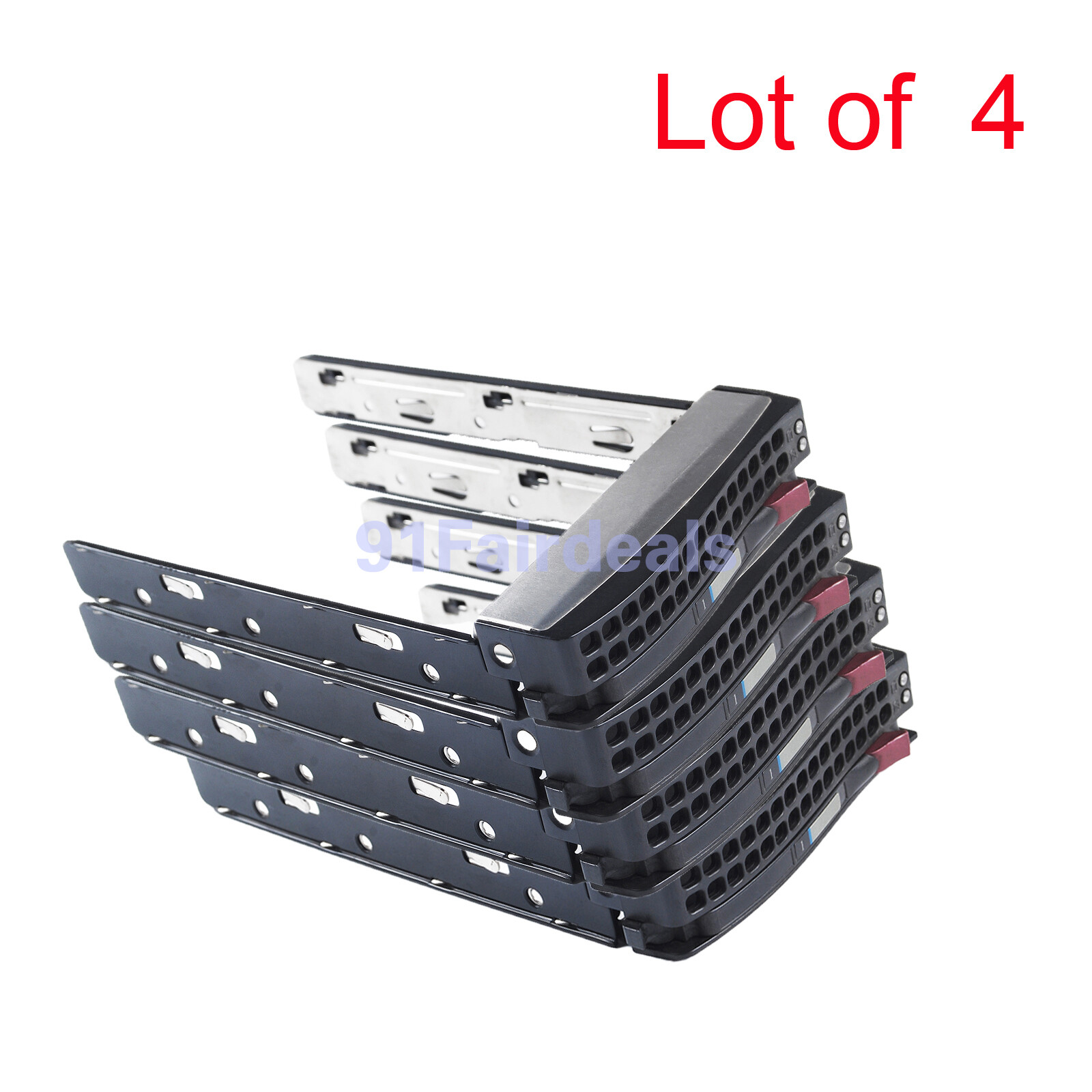 4PCS SuperMicro Black Gen 5.5 Hot-Swap 3.5″ HDD Tray Caddy (MCP-220-00075-0B)