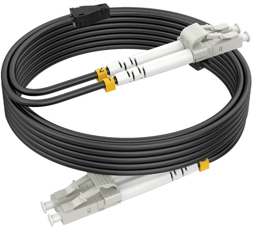 400Ft/120M OM3 LC to LC Fiber Patch Cable Armored, Outdoor Fiber Optic Cables Mu