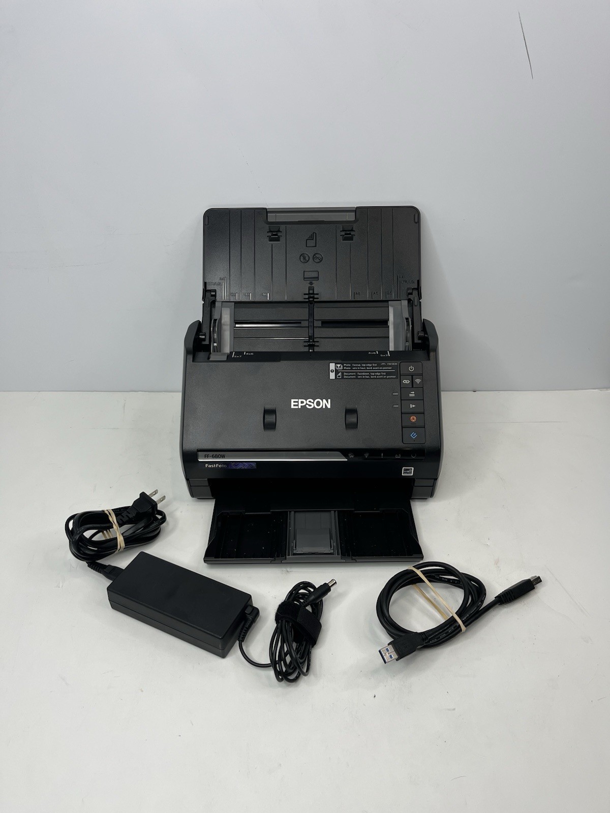 Epson Fastfoto FF-680W Wireless Photo Desktop Scanner Duplex – Complete Bundle