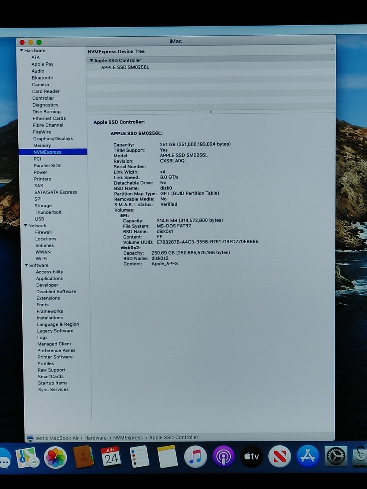 2017 iMac 21.5IN MMQA2LLA A1418 i5-7360U 2.3Ghz 8GB RAM 256GB SSD