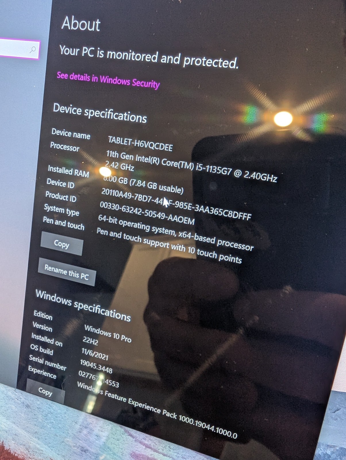 Microsoft Surface Pro 12.3″ (128GB SSD, Intel Core i5 11th Gen., 2.40 GHz, 8GB)