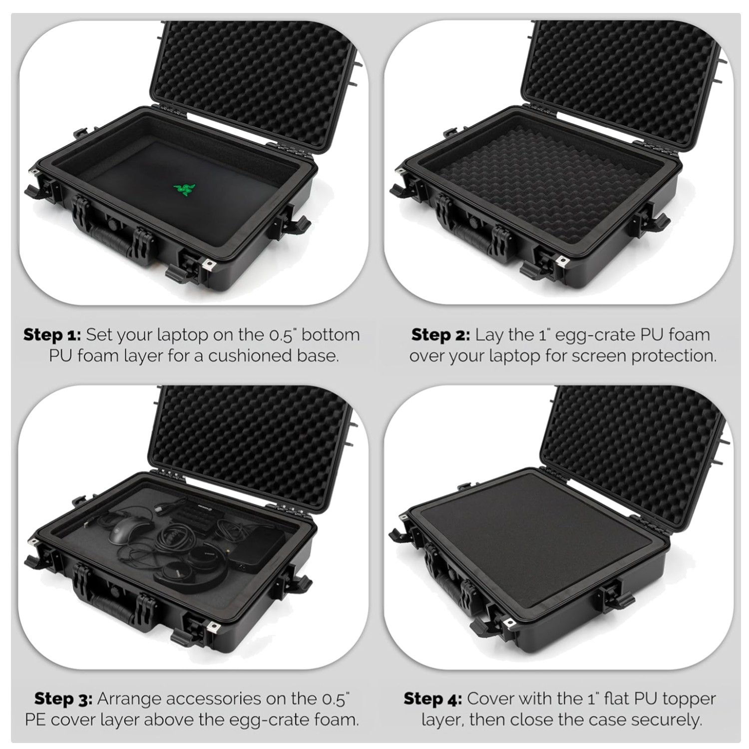 Ultimate Protection Hard Case for 15.6-17.3″ Gaming Laptops