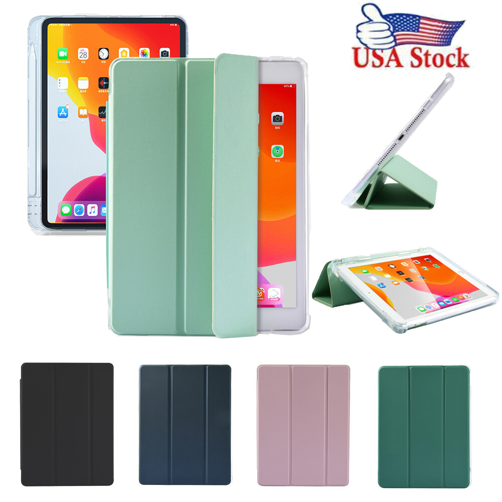 For iPad 5th 6th/Air 1 2/Pro 9.7″/Mini 4 5 Leather Case Cover With Pencil Holder