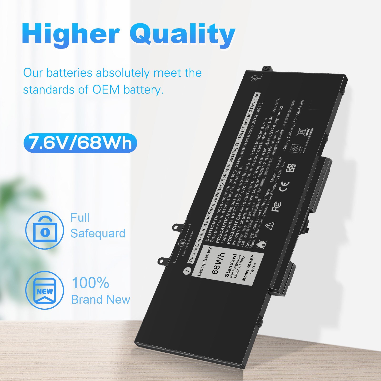 ✅3HWPP /4GVMP BATTERY FOR DELL Latitude 5401 5410 5411 5501 5510 Precision 3541