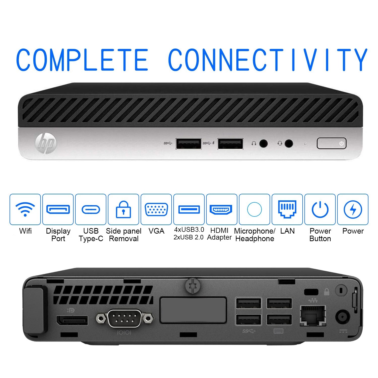 HP Desktop Computer PC i7, up to 64GB RAM, 19TB SSD HDD, Windows 11/10, WiFi