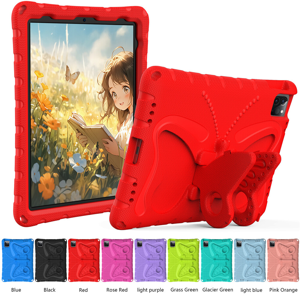 For iPad Air Pro 11 12.9 13-inch 2026 Kids Shockproof EVA Case Stand Cover Strap