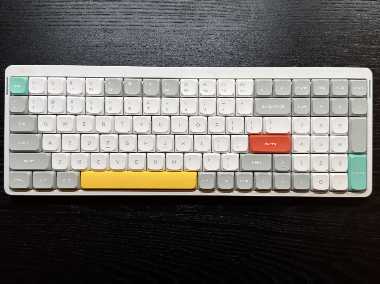 NuPhy Air96 Ultra-Slim Mechanical Keyboard: Low Profile Linear Switch, WHITE