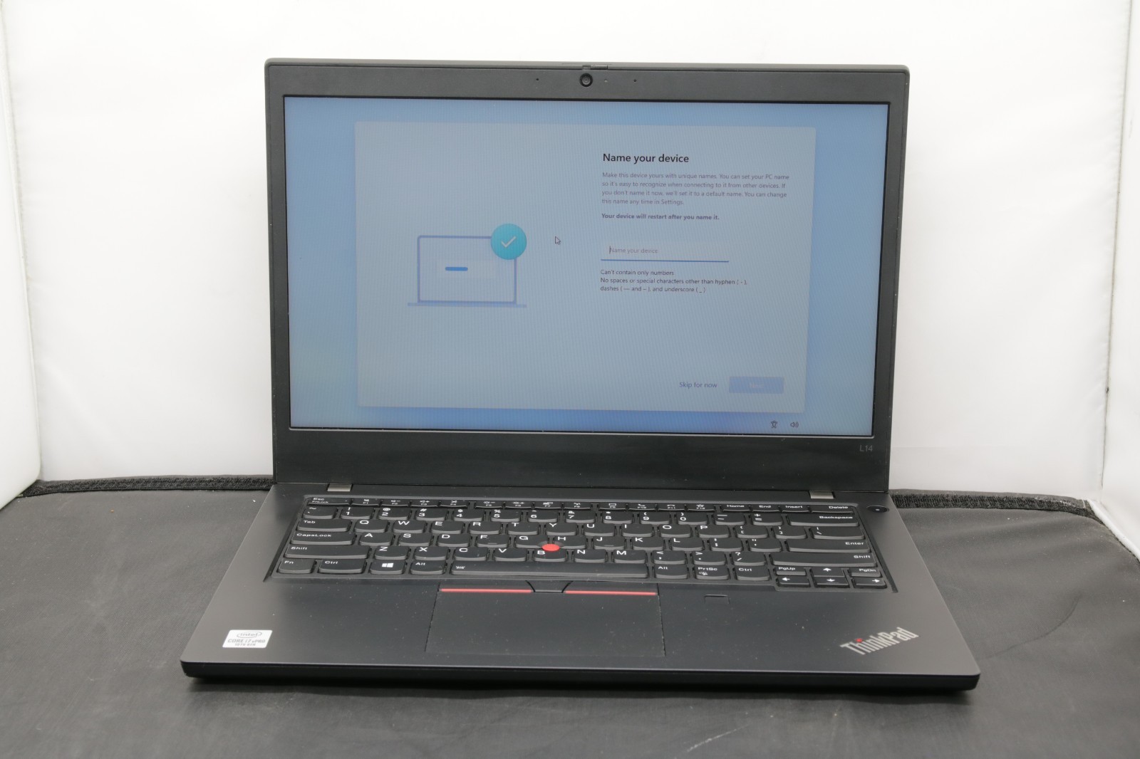 Lenovo ThinkPad L14 Gen 1 – i7-10610U – 256GB, 16GB, Windows 11 +Adapter