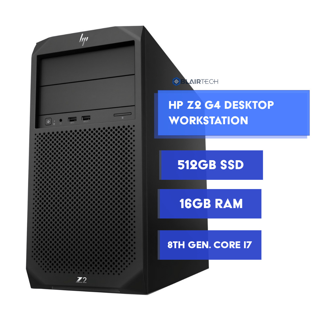 HP Z Series Workstation Tower – Intel i7 8th Gen 16GB RAM 512GB SSD Windows 11