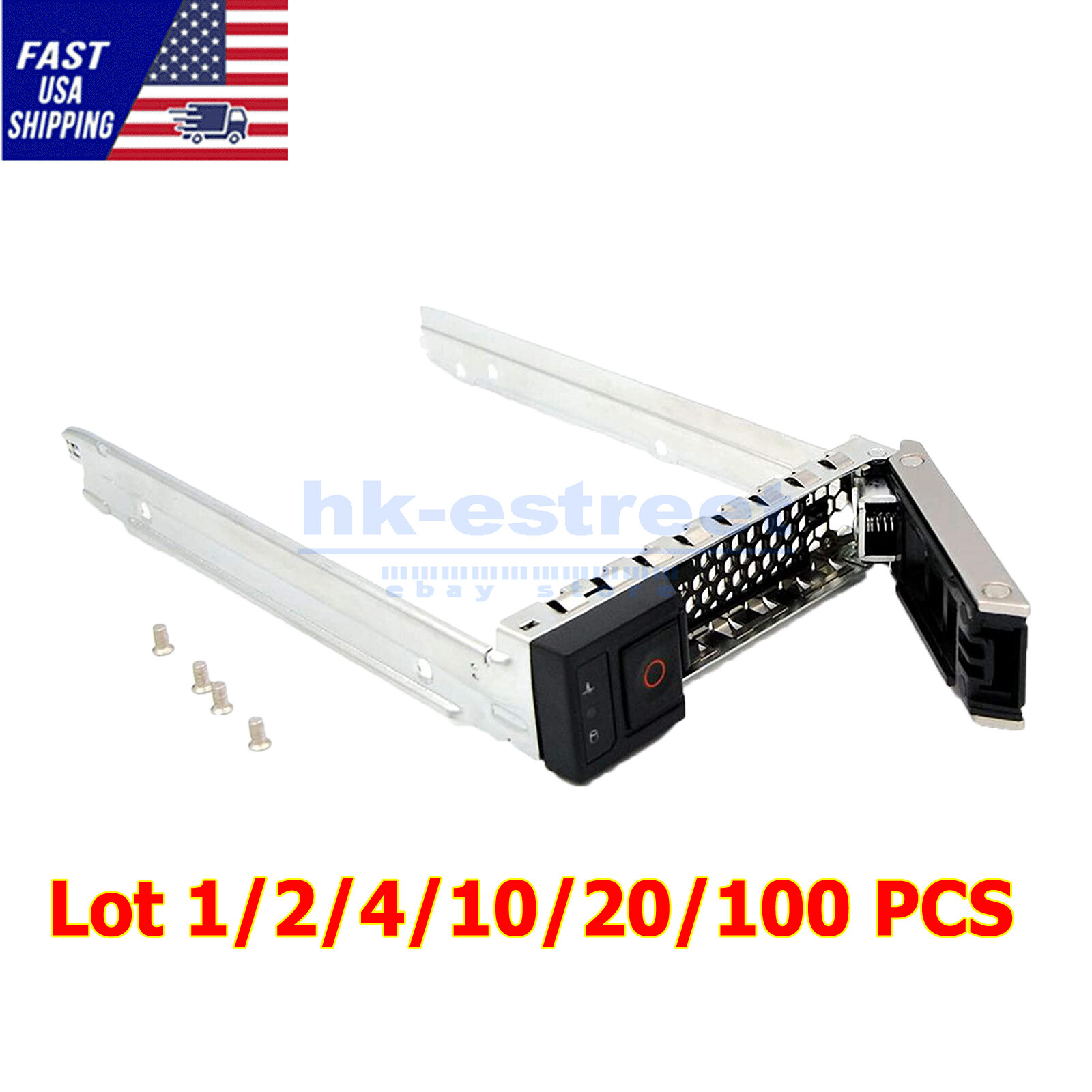 Lot 3.5” LFF SAS SATA HDD Tray Caddy For Dell X7K8W R640 R740 R740xd R940 C6420