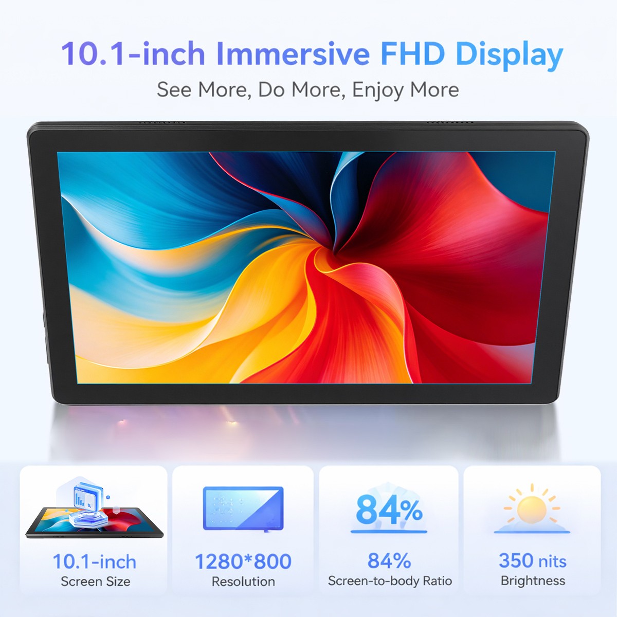 10.1 inch IPS TouchScreen Tablet Android 16 Max 36GB RAM + 256GB ROM Wifi 6+