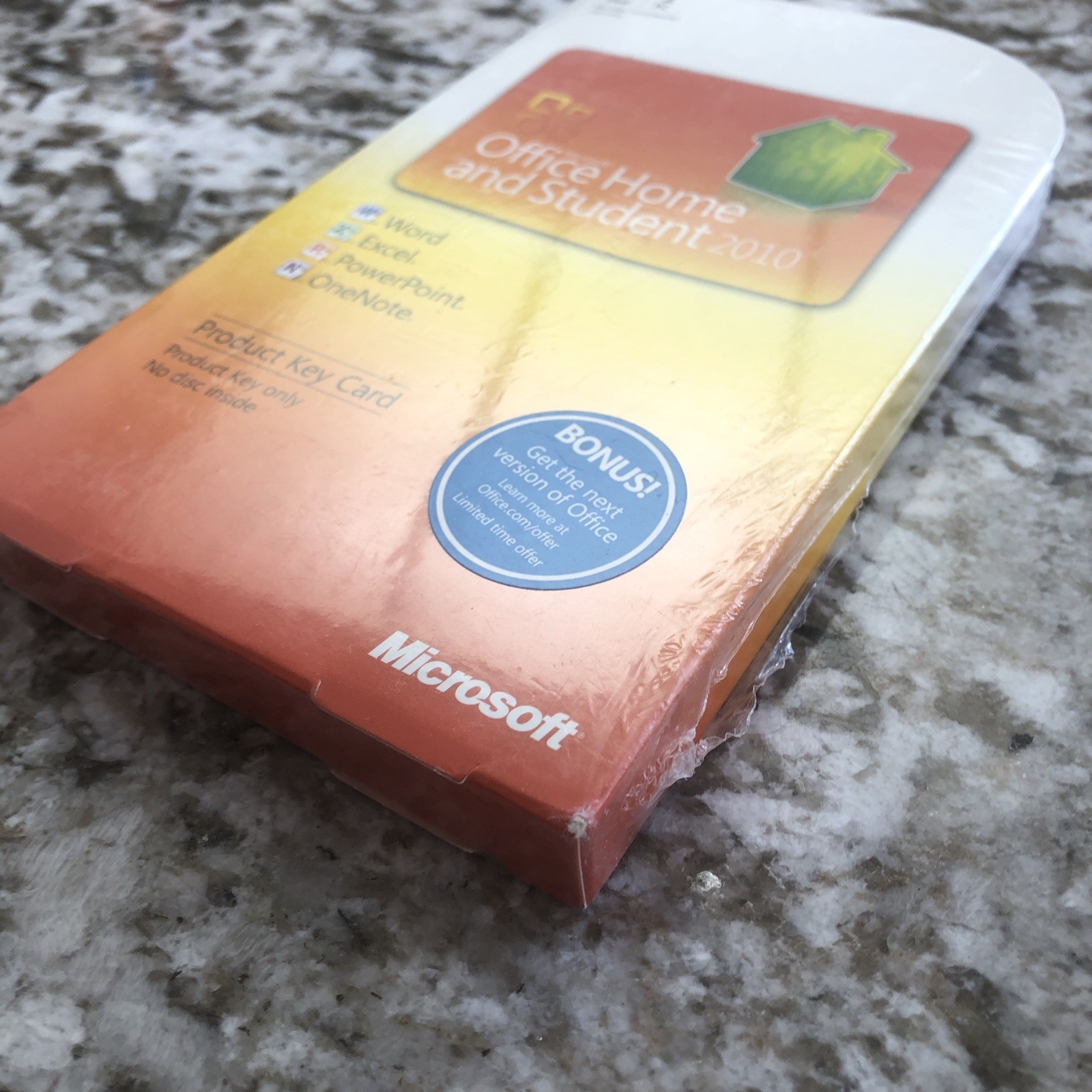 Microsoft Office 2010 Home & Student Retail Product Key Card Windows 1 PC New