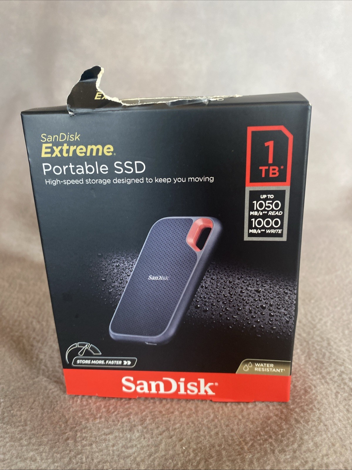 New Sandisk Extreme Portable SSD 1 TB UP TO 1050/1000MB/S HIGH SPEED STORAGE. 15