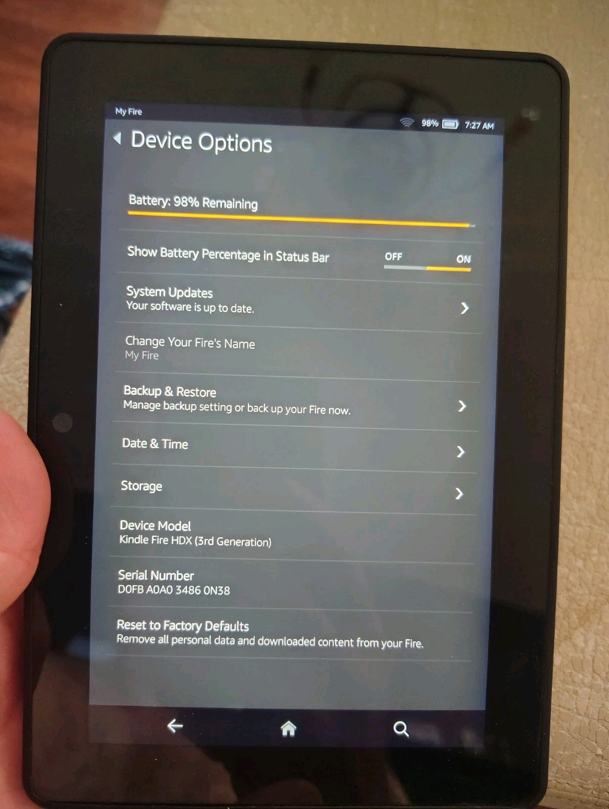 Amazon Kindle Fire HDX 3rd Generation Tablet – C9R6QM Wi-Fi