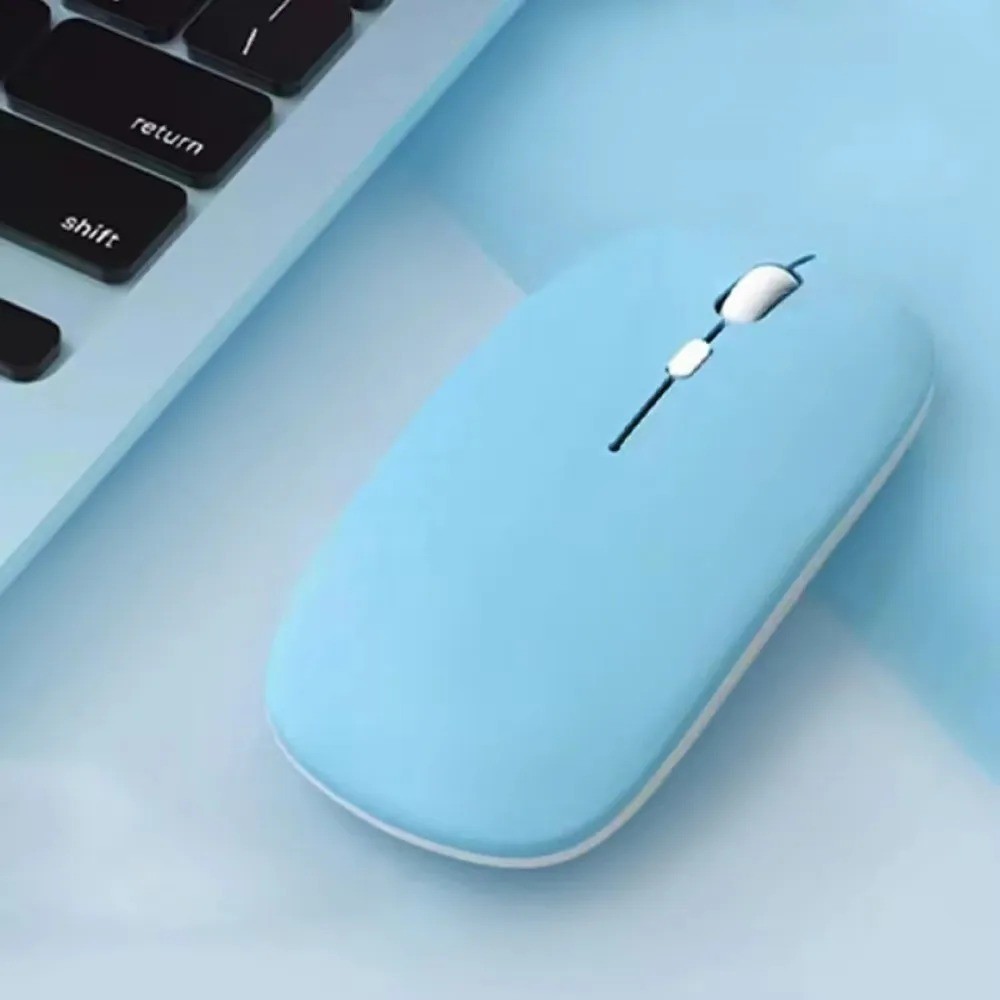 Silent Bluetooth Wireless Mouse Rechargeable Slim Optical Mice for iPad Laptop