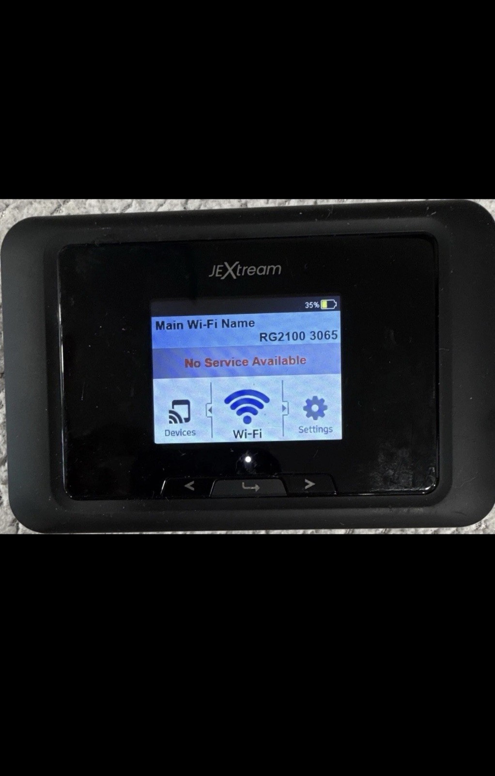 JEXtream RG2100 Wi‑Fi Hotspot Modem Wireless Broadband Device Portable, Black