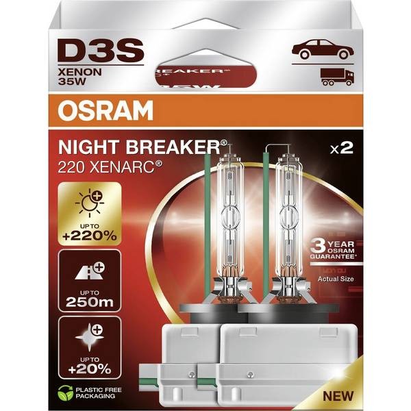 Osram Automotive 66340XN2-2HB Xenon Bulb XENARC NIGHT BREAKER® 220 D3