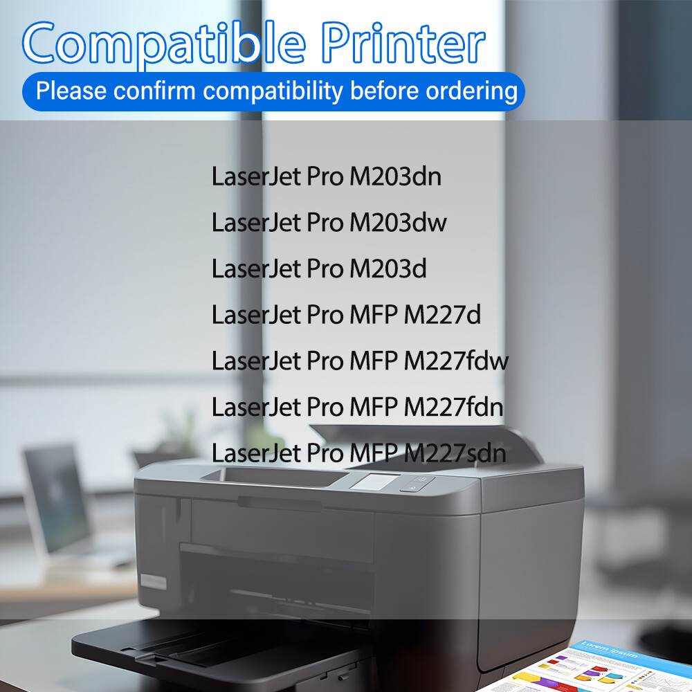 4PK CF230A 30A Toner for HP LaserJet Pro MFP M227 M227fdw M203d M203dw Printer