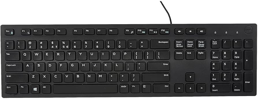 Dell 580-ADMT KB216 Wired Keyboard – Black