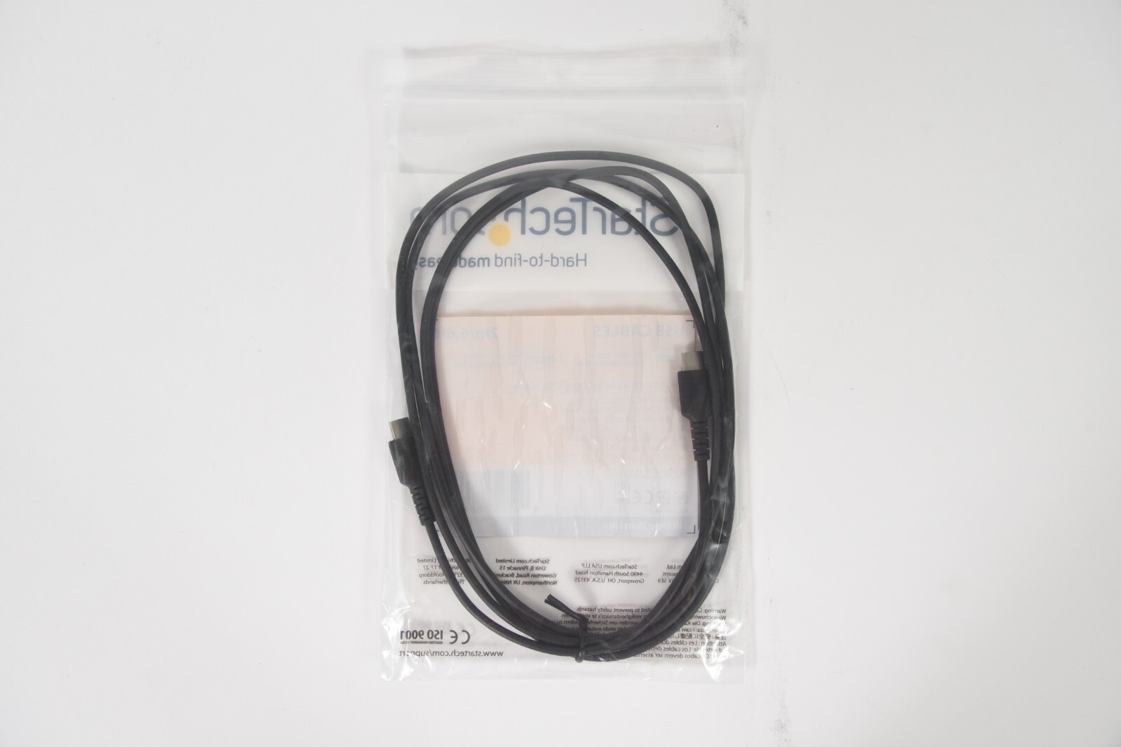 StarTech.com USB C Cable – Durable USB 2.0 Type C RUSB2CC2MB 2m (6.56 ft.)