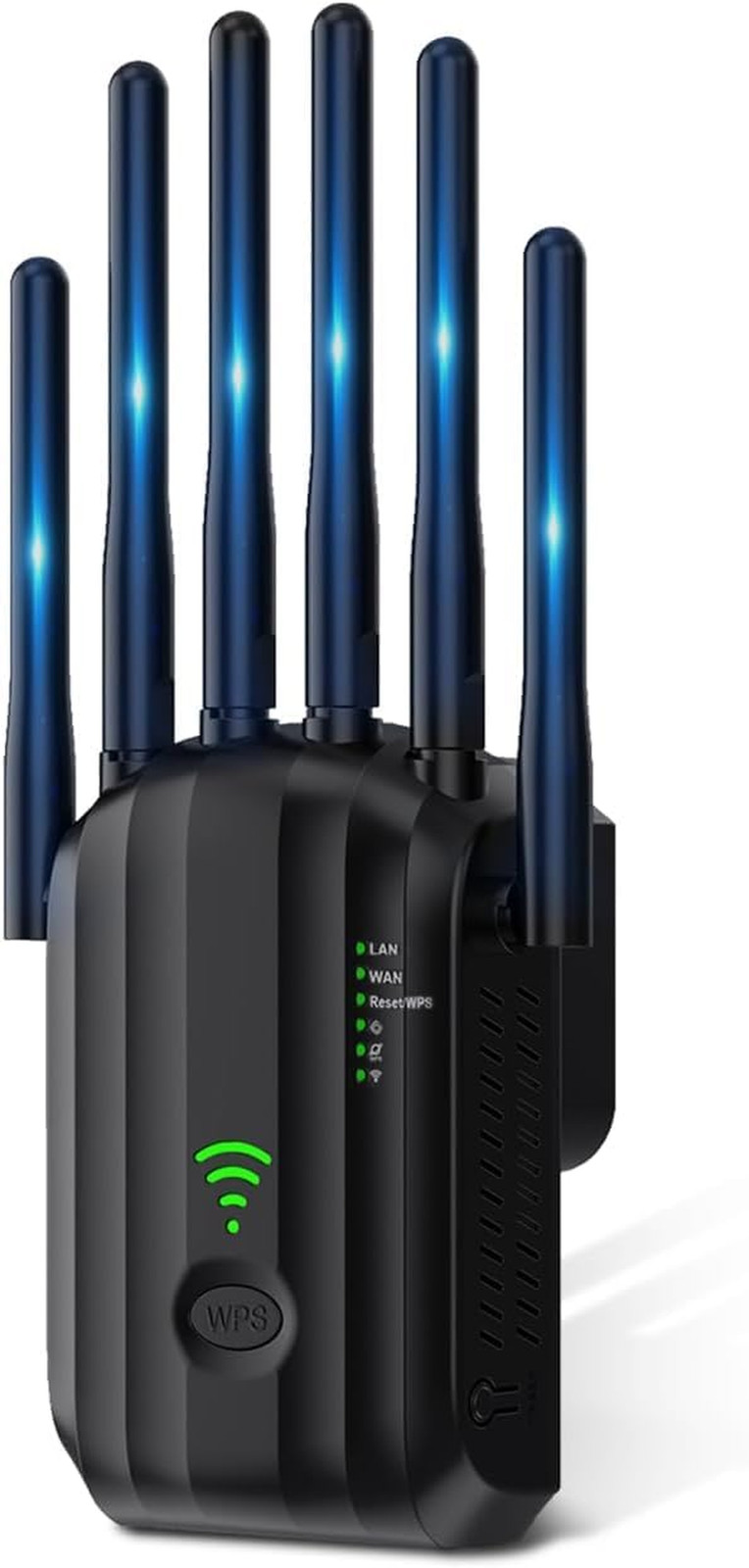 WiFi Range Extender 300Mbps Signal Booster 6 Antennas 10000 Sq Ft 60 Devices