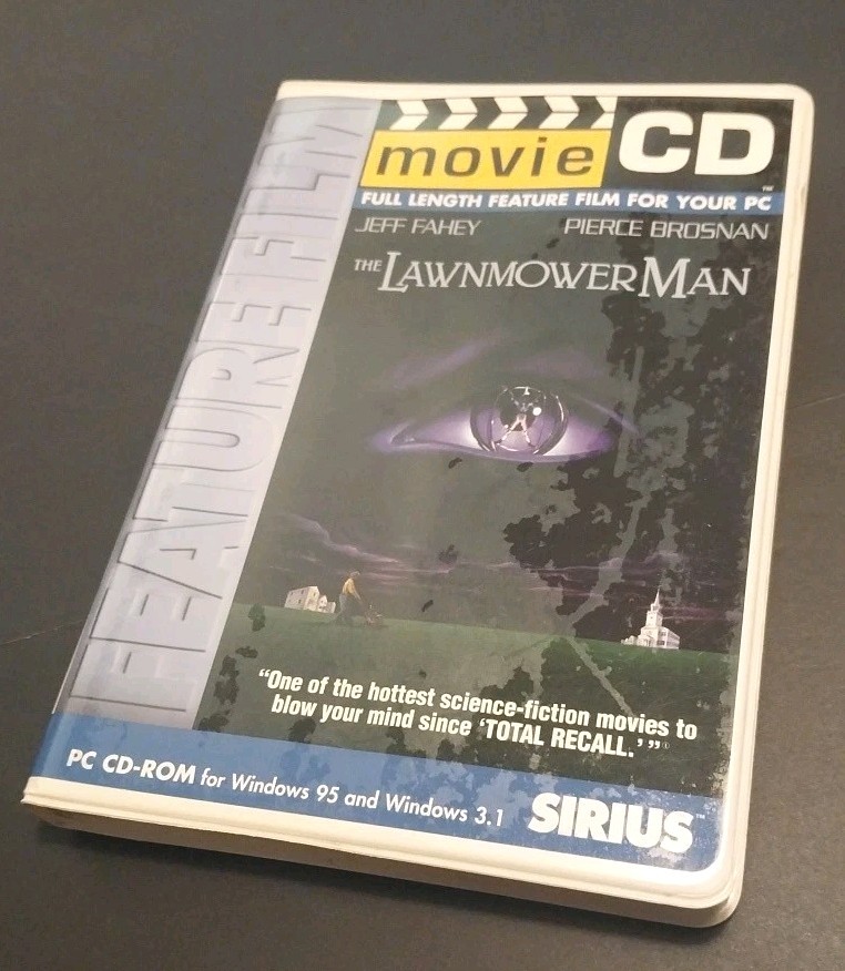 The Lawnmower Man MovieCD (Sirius, 1996) PC CD-ROM Complete Box