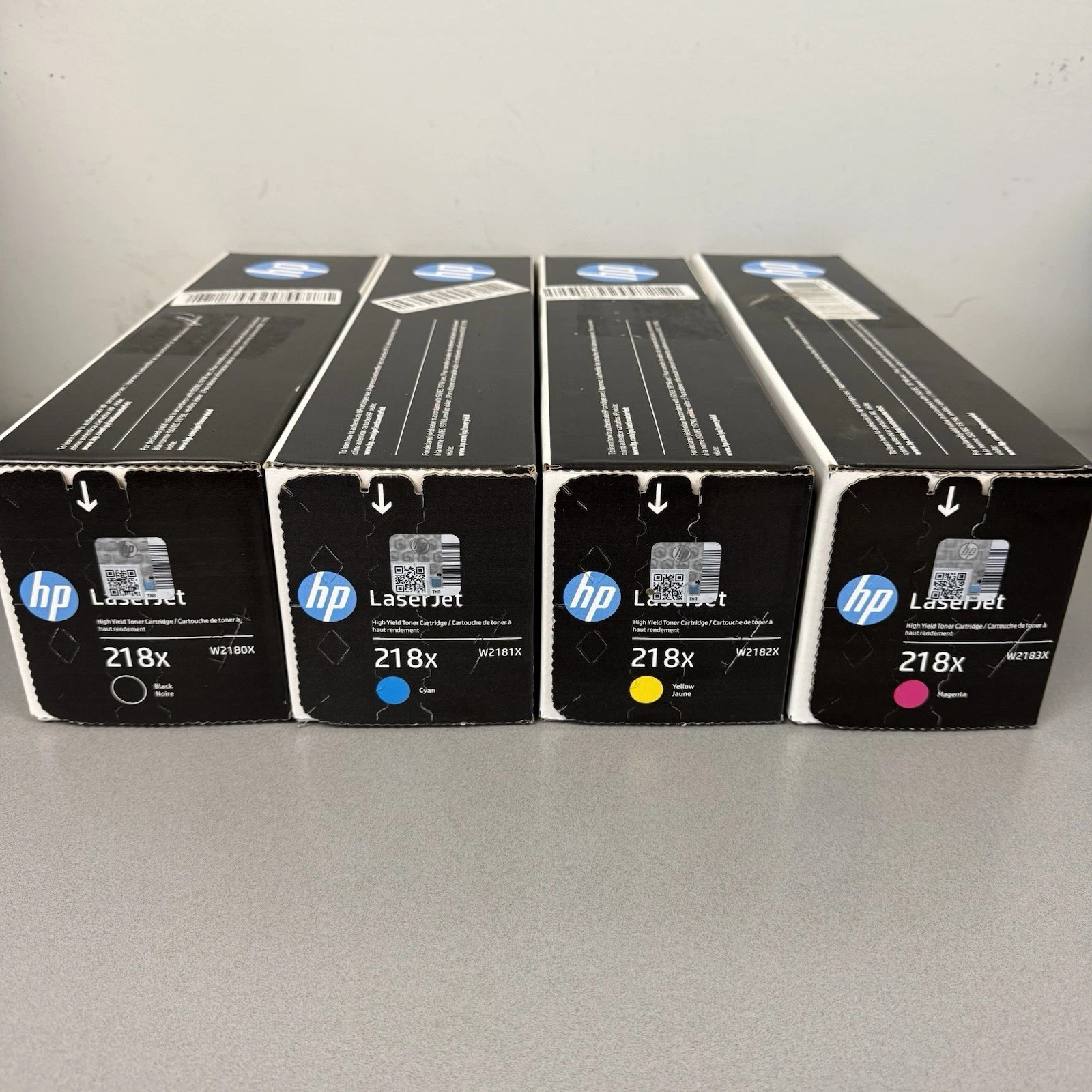 HP 218X High Capacity Complete Toner Set KYCM for LaserJet Pro 3201dw MFP 3301