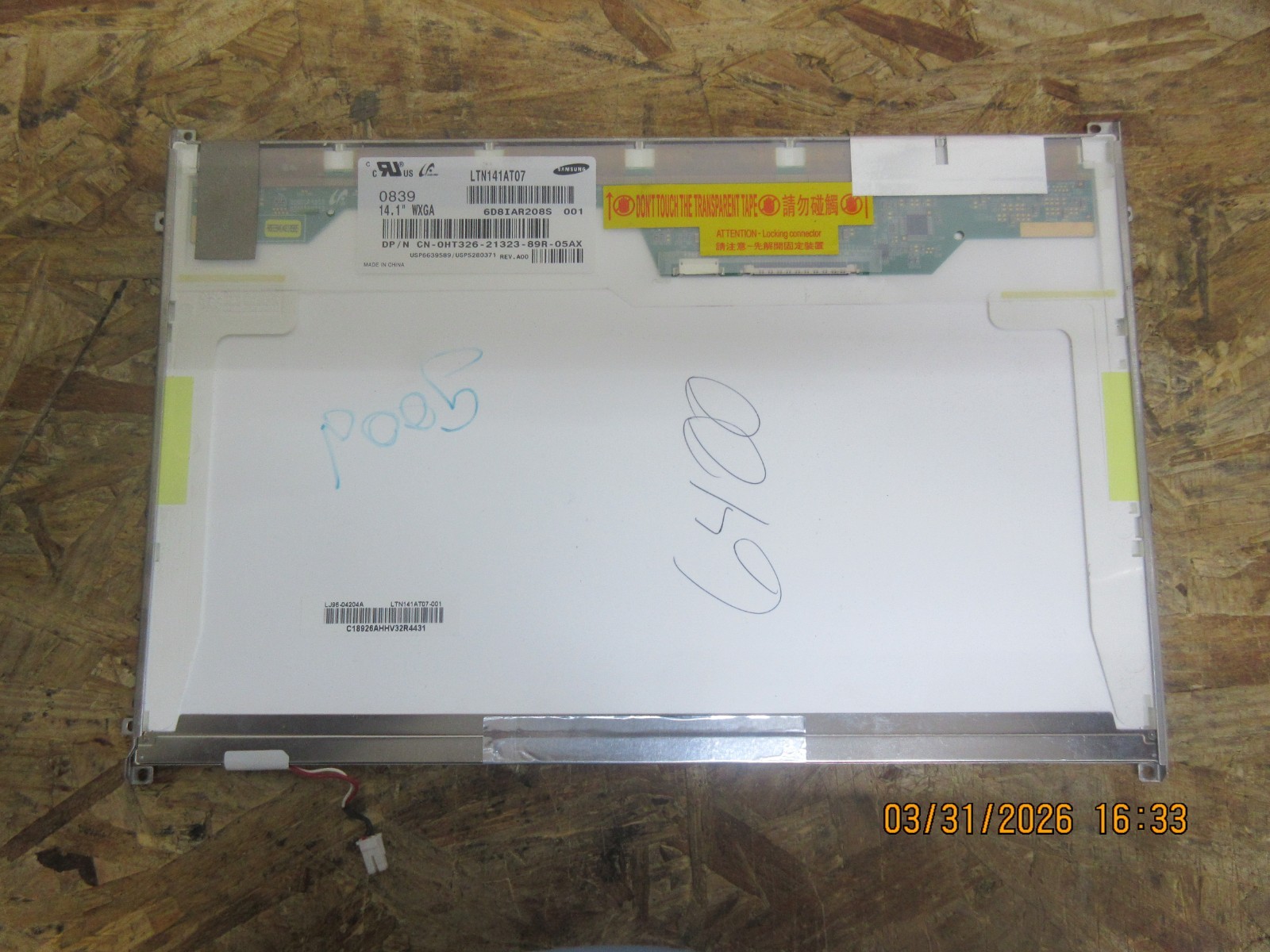 DELL LATITUDE E6400 Precision M2400 LAPTOP Screen