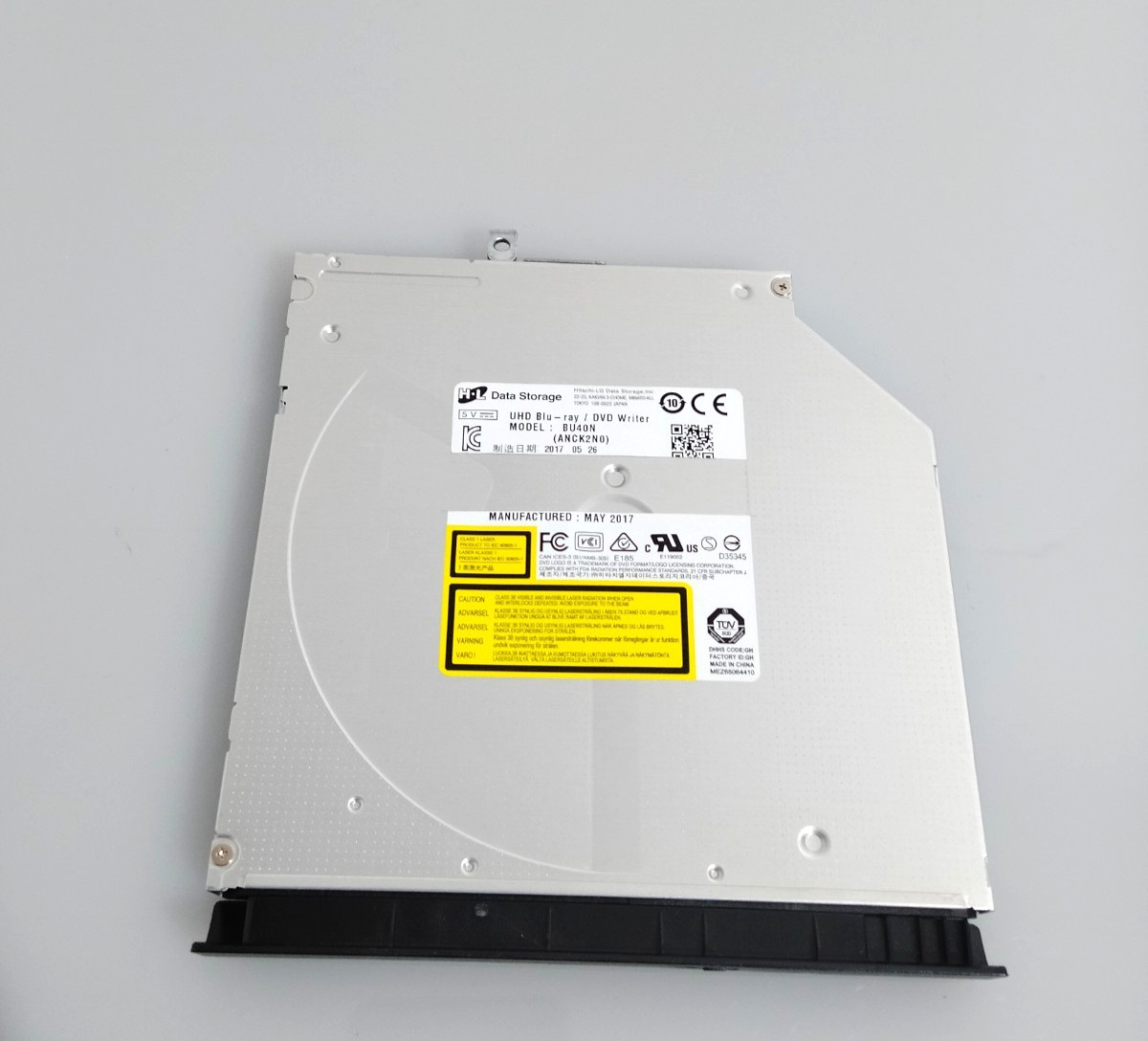 Hitachi-LG BU40N Ultra Slim Blu-ray DVD BDXL SATA Drive Used Compact Tested