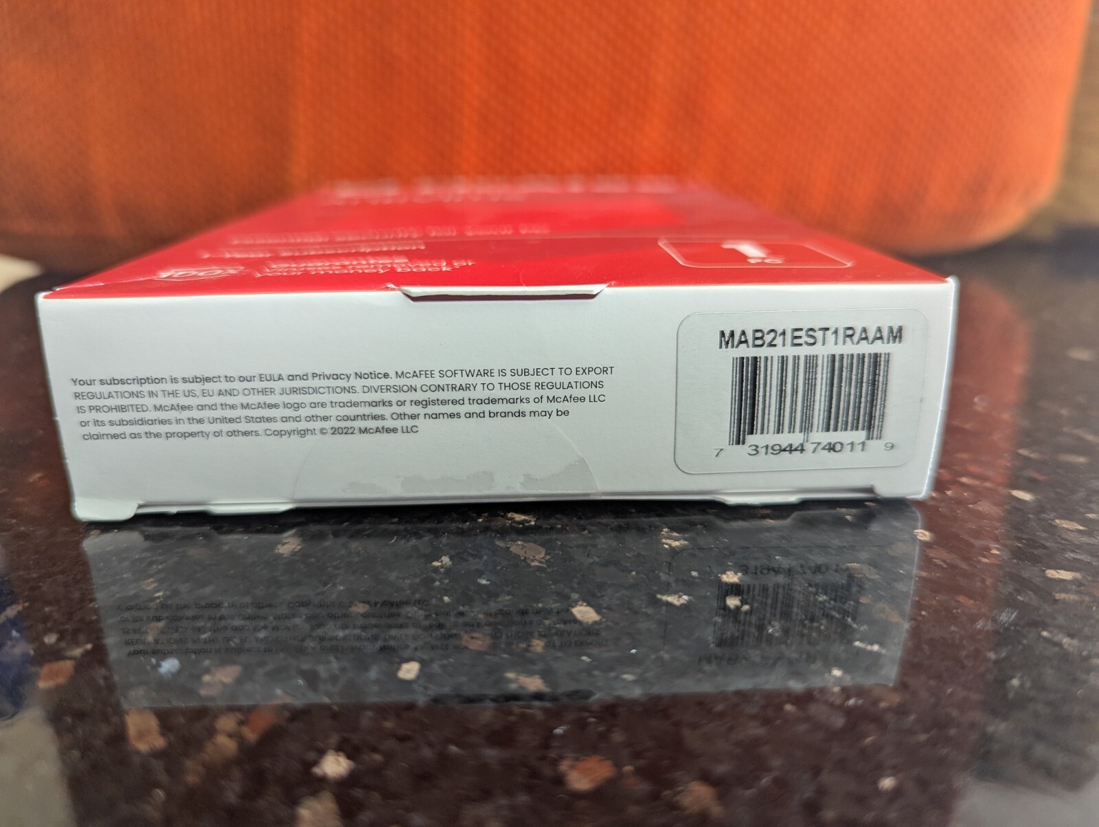 McAfee AntiVirus for 1 User Windows Product Key Card (MAB21EST1RAAM)