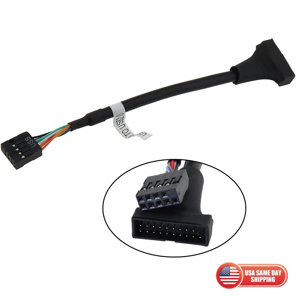USB 3.0 20 Pin Male to Female USB 2.0 9 Pin PC Motherboard Adapter Switch Cable