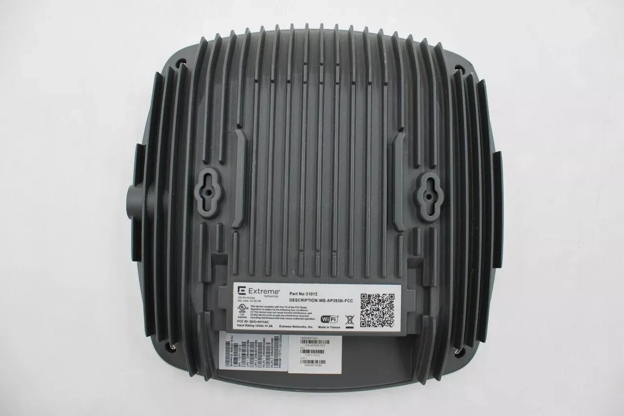 Lot of 4 Extreme Networks WS-AP3935i-FCC 802.11ac Indoor Wireless Access Point