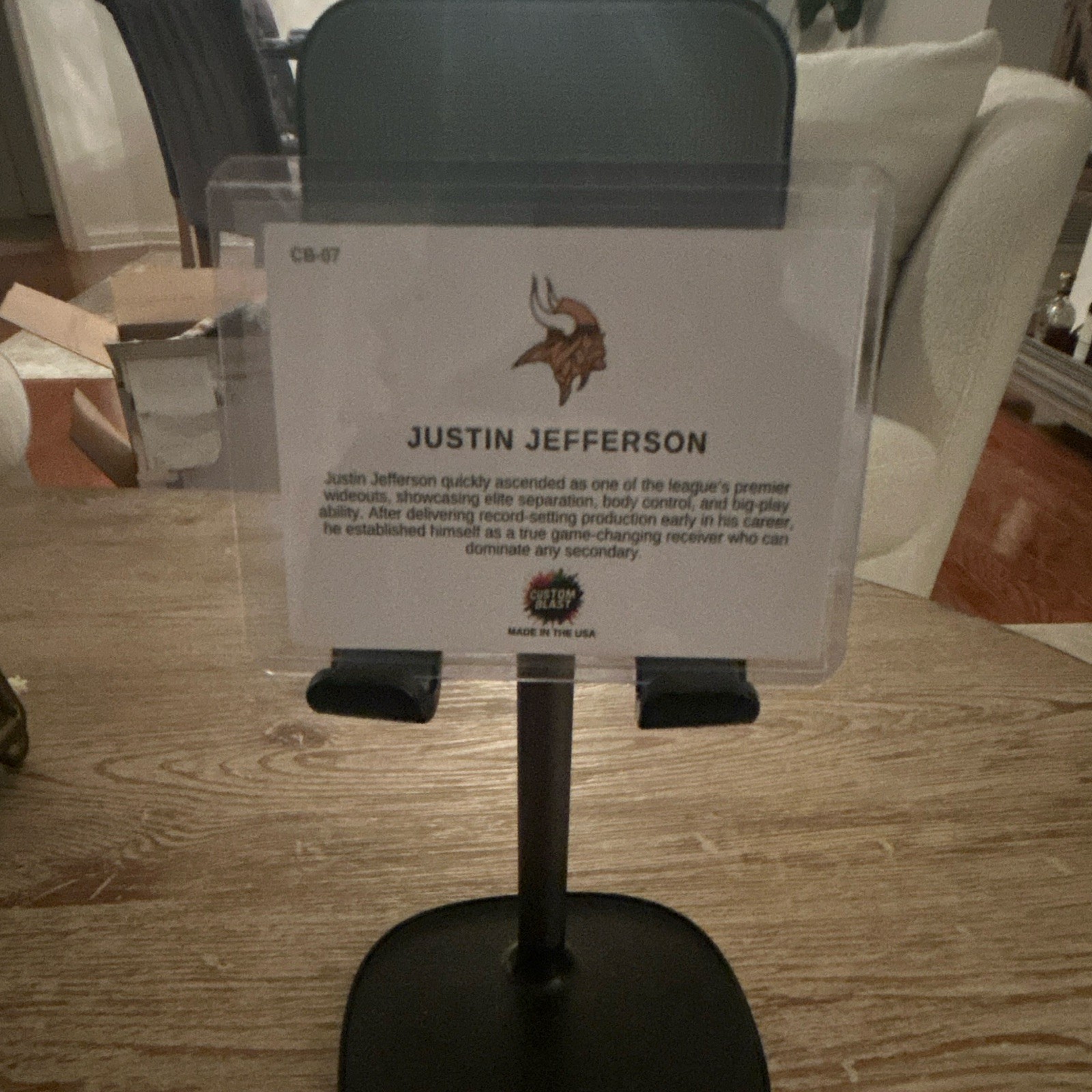 Black Adjustable Desktop Stand for Tablet/eReader, Tabletop Holder Mount