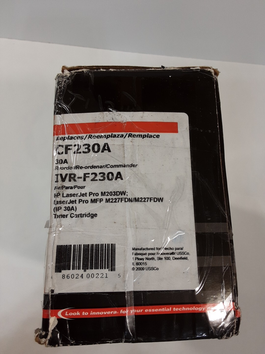 Innovera Black Toner for HP 30A CF230A IVR-F230A Open Box Sealed Bag