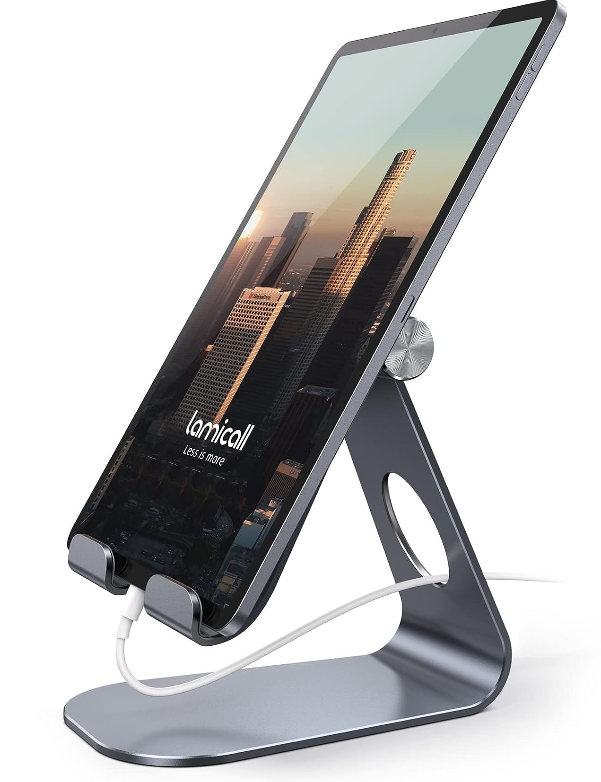 Lamicall Adjustable Tablet Stand for 4-13″ Tablets – Desktop Holder