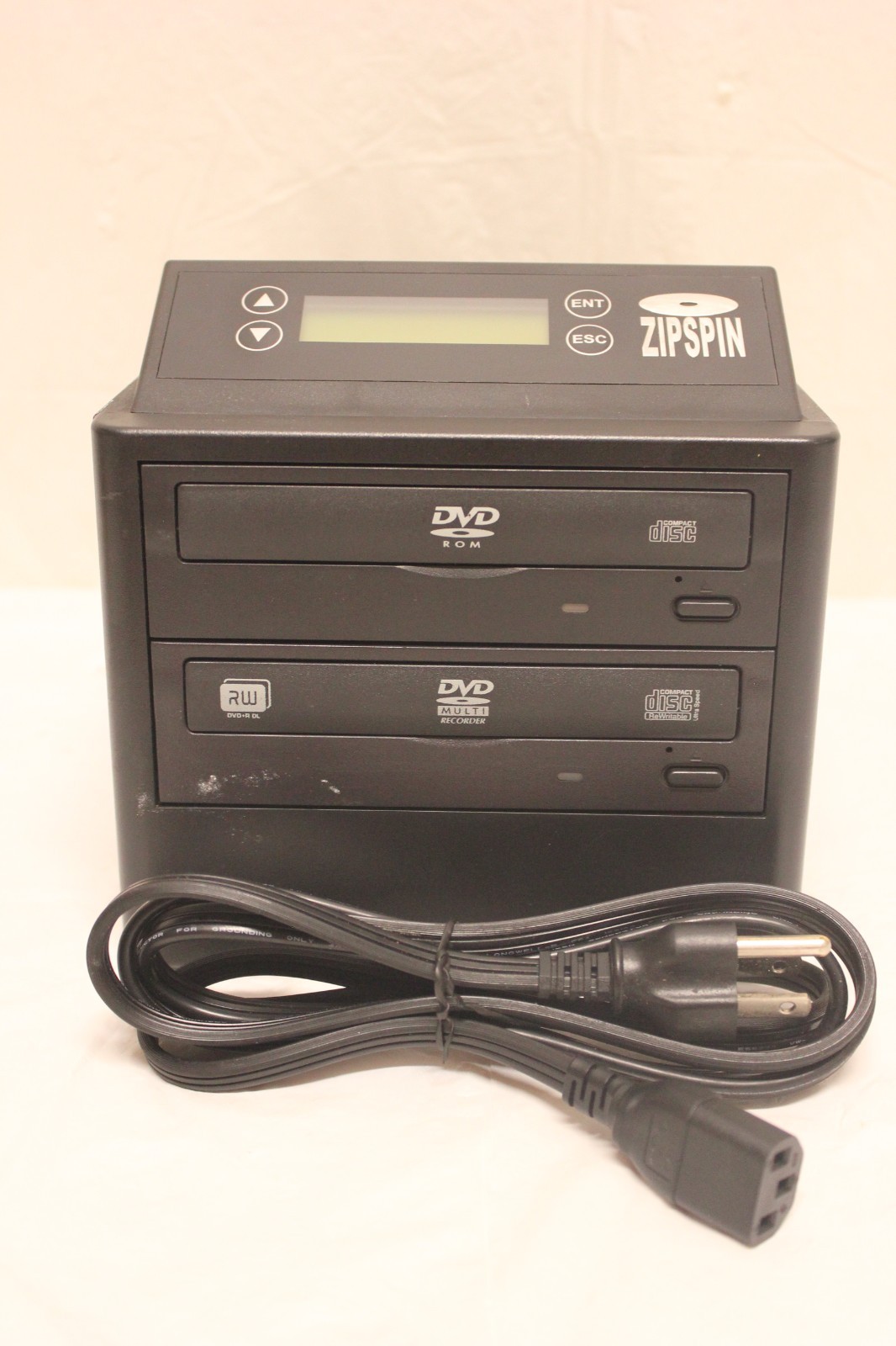ZIPSPIN D121-PRO CD/DVD DISC DUPLICATOR WITH POWER CORD C3