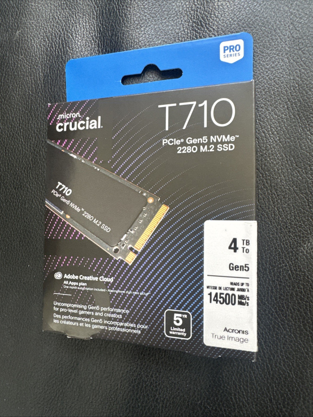 Crucial T710 4 Tb Micron Pro Series Gen5 M.2 NVMe SSD up to 14,500 MB/s NEW