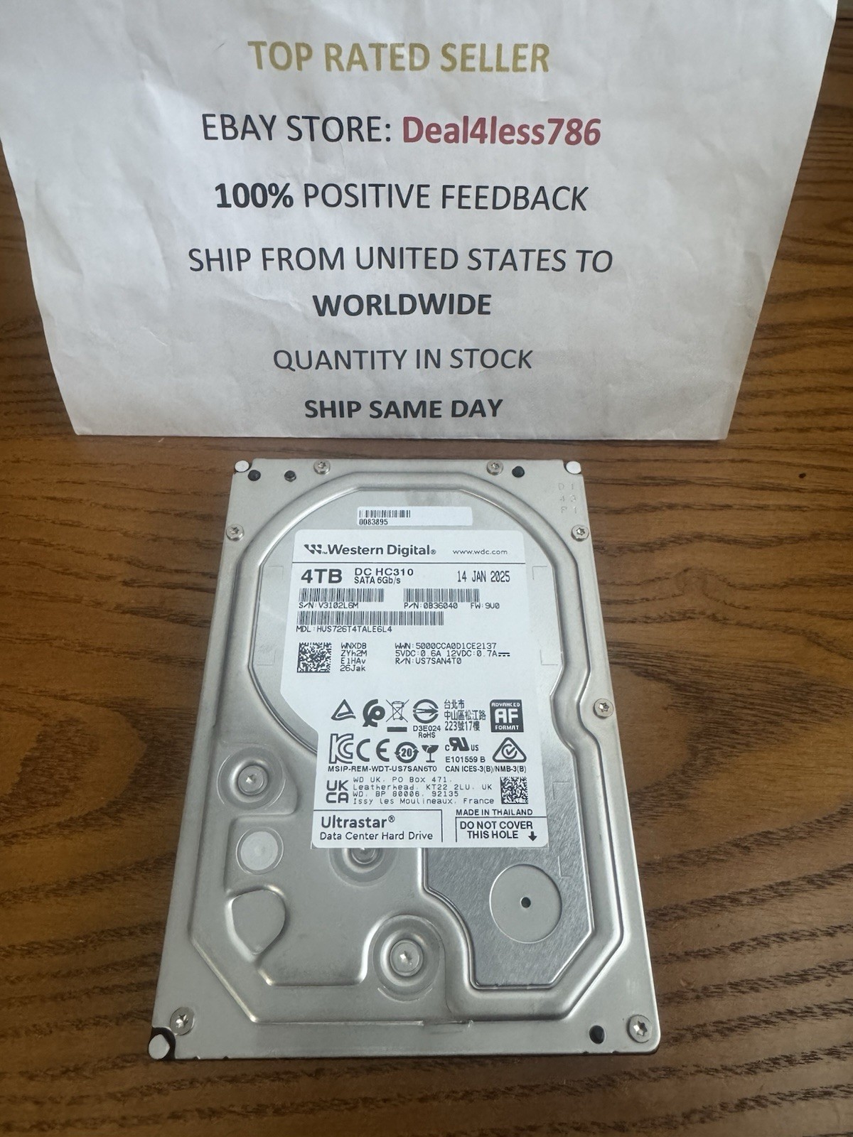 HUS726T4TALE6L4/0B36040-WD HGST 4TB 3.5″ 7.2K RPM SE SATA HDD