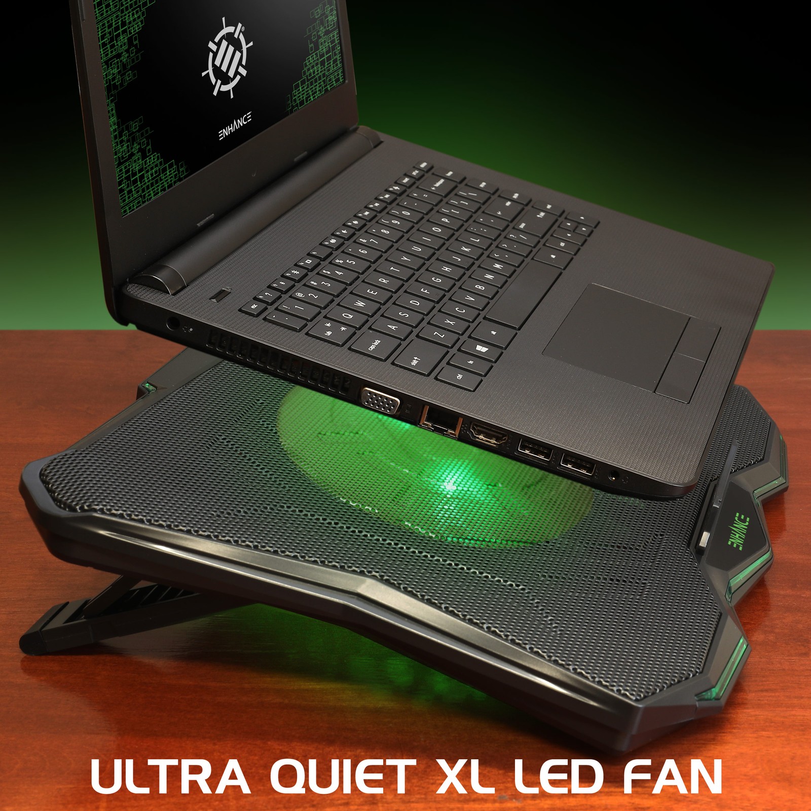ENHANCE Gaming Laptop Cooling Stand – With 7 Height Settings (USED)